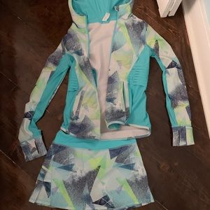 Ivivva wind jacket and skort